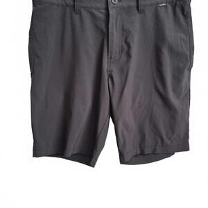 Travis Mathew Mens Gray Black Golf Performance Short Pockets Lightweight